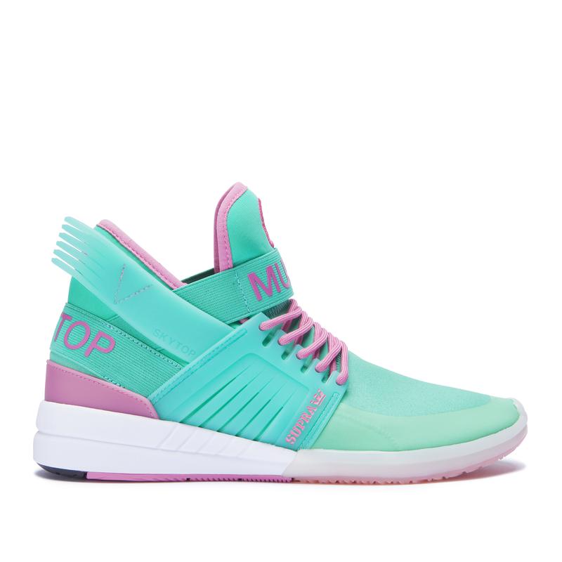 Zapatillas Altas Supra Argentina Mujer - SKYTOP V Turquesa (LWUZM-8512)